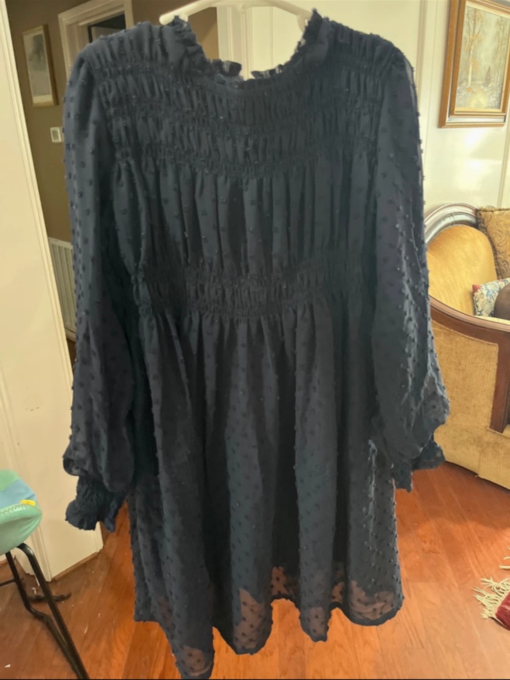 Mayoral Navy Blue Girls Dress Size 9 - Picture 2 of 3